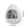 Bathroom Kitchen Wall Clock Waterproof Temperature Humidity Countdown Function X3UC