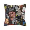Custom Horror Movies Collage Throw Pillow Case for Living Room Vintage Scary Film Nordic Cushion Cover Square Pillowcase