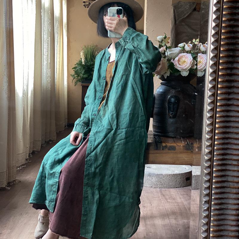 Zen Hemp Oversized Relaxed Shirt Dress robe