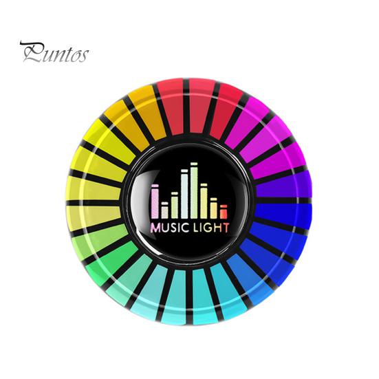 Car Air Freshener Rhythm Light Vent Clip Music Pickup Voice Activated Auto-on-off Multifunctional Aroma Diffuser Long Lasting Fragrance Purifying Auto Grapefruit