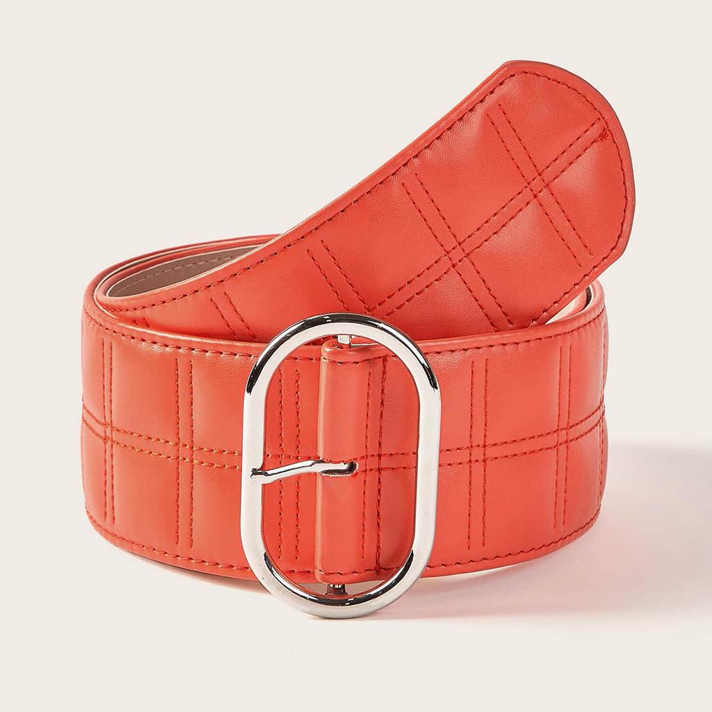 

Вышитый геометрический широкий пояс из искусственной кожи для женщин для повседневных нарядов