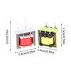 2Pcs135 Ohms Insulation Audio Transformer 600:600 Ohms 1:1 Ei14 Isolation Transformer Audio Isolation Transformer(Soft/Hard Pin)