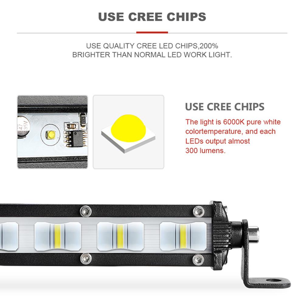Flood Light 6D Lens Led Light Bar for Tractor Truck Off Road 4WD 4x4 ATV UTV UAZ Led Work Light Waterproof 12V 24V 7 Inch