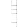 59.4in RV Bunk Bed Ladder Foldable Anti Slip Aluminium Alloy 5 Step Bunk Ladder for Motorhome Trailer Caravan