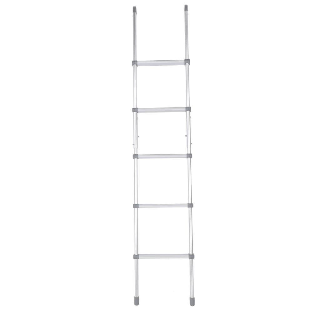 59.4in RV Bunk Bed Ladder Foldable Anti Slip Aluminium Alloy 5 Step Bunk Ladder for Motorhome Trailer Caravan
