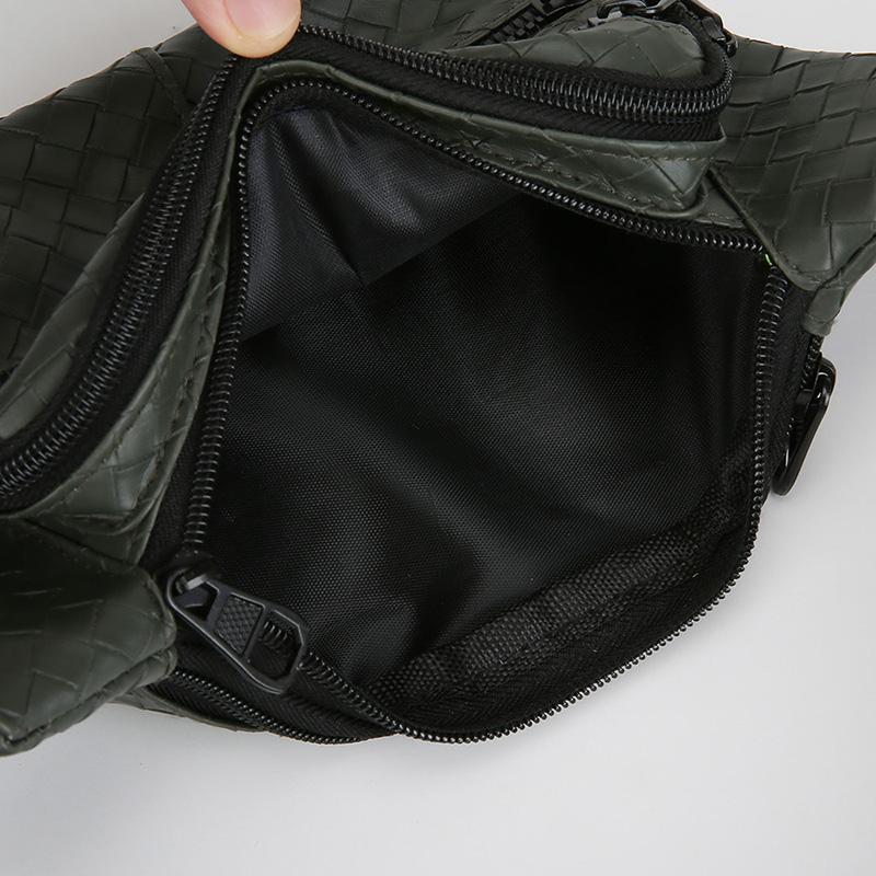 Borsa a tracolla da uomo casual – Marsupio resistente in PU con tasche multiple per esterni, moto e viaggi