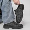 Big Size Mules Man Slip On Flats Platform Half Shoes for Men Open-back Flat Sneakers Backless Casual Shoes Leather Slide Sandals