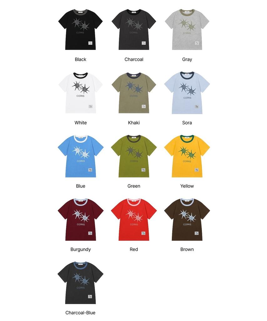 Koiliseu Soluna Color Block Short Sleeve T-Shirt Unisex (13 Colors)