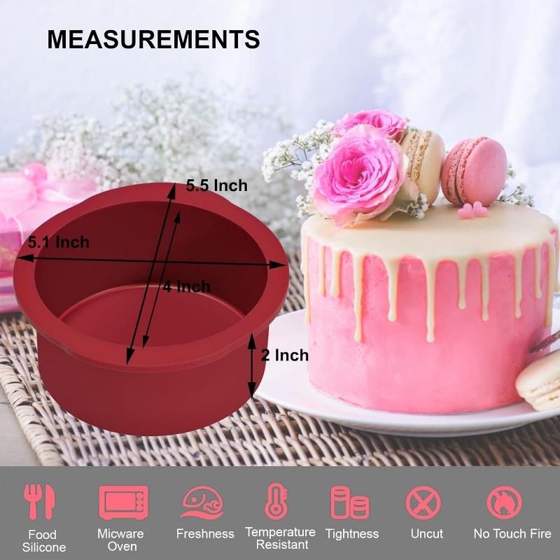 Kulaté silikonové formy na dort Nepřilnavá pečicí forma Opakovaně použitelné kuchyňské nádobí na chléb, koláče, cheesecaky a dezerty Snadné vyjímání
