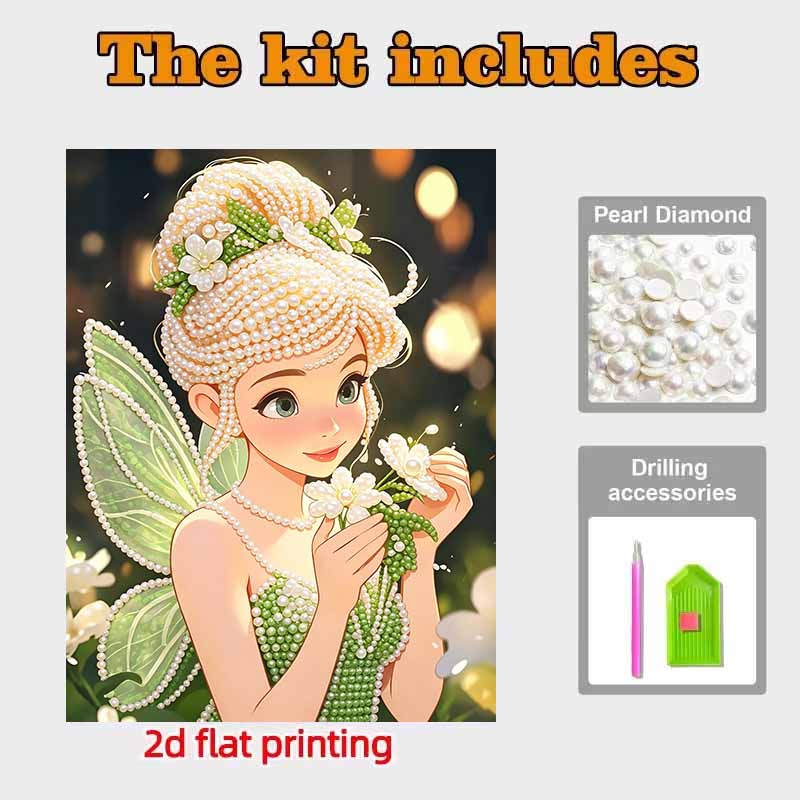 Disney Pearl Painting Tinkerbell Pearl Art Painting Kit Art Pearl Painting Kit Adult Beginner Gift Creative Home Wall Decor