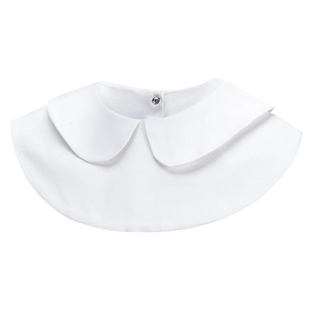 White Fake Collar Shirt Women Blouse Peter Pan Detachable Lapel Fake Collar for Women Clothes Accessories False Collar Woman Tie