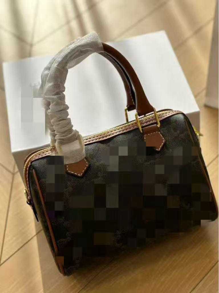 2025 Herbst/Winter Damen Vielseitige Arc de Triomphe Leder Boston Kissen Tasche - Handtasche, Schulter, Crossbody