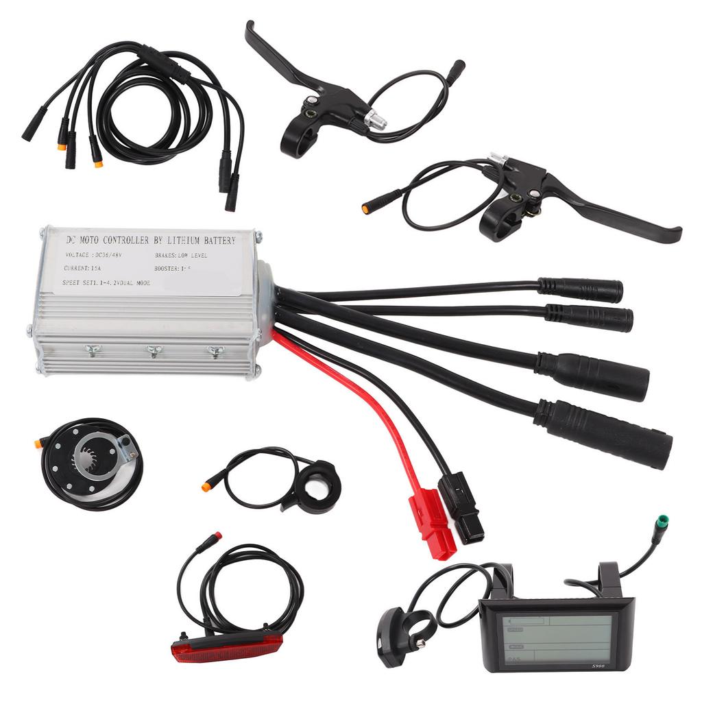 36V48V 250W Brushless Motor Controller LCD Display Kit Bicycle Lithium Battery Modification