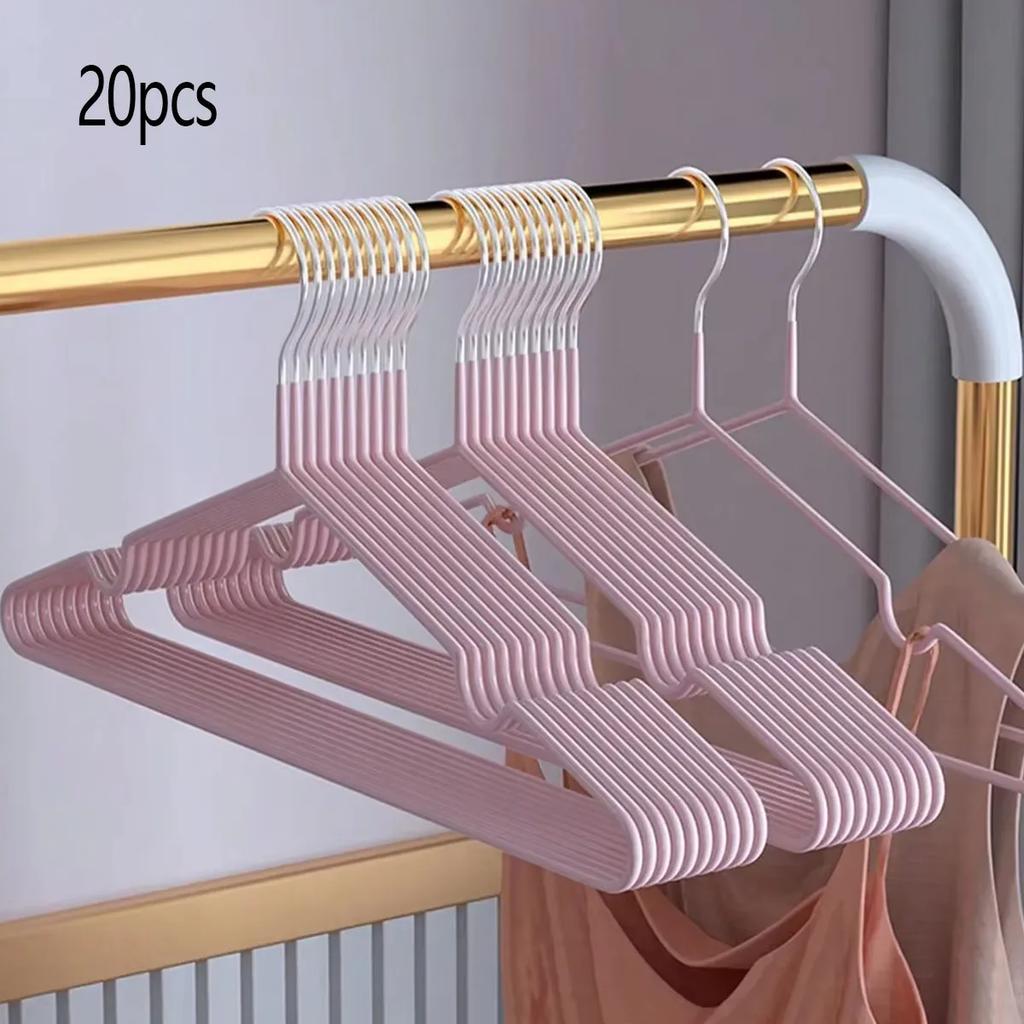 Metal Traceless No-slip Clothes Hangers, Durable Strong Clothes Racks, Household Space Saver For Organization Of Bedroom
