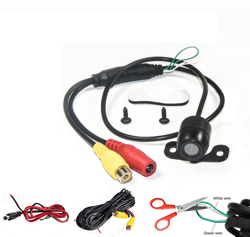 High-definition reversing camera front rear view camera blind spot parking auxiliary CCD butterfly waterproof and sunscreen nigh