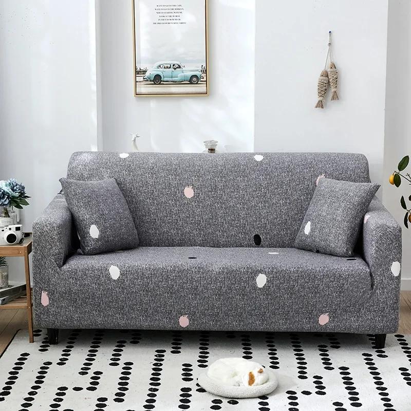 Pastoral Style Sofa Cover Fabric Sofa Cushion Non-Slip Stretch All-Inclusive Sofa Slipcover