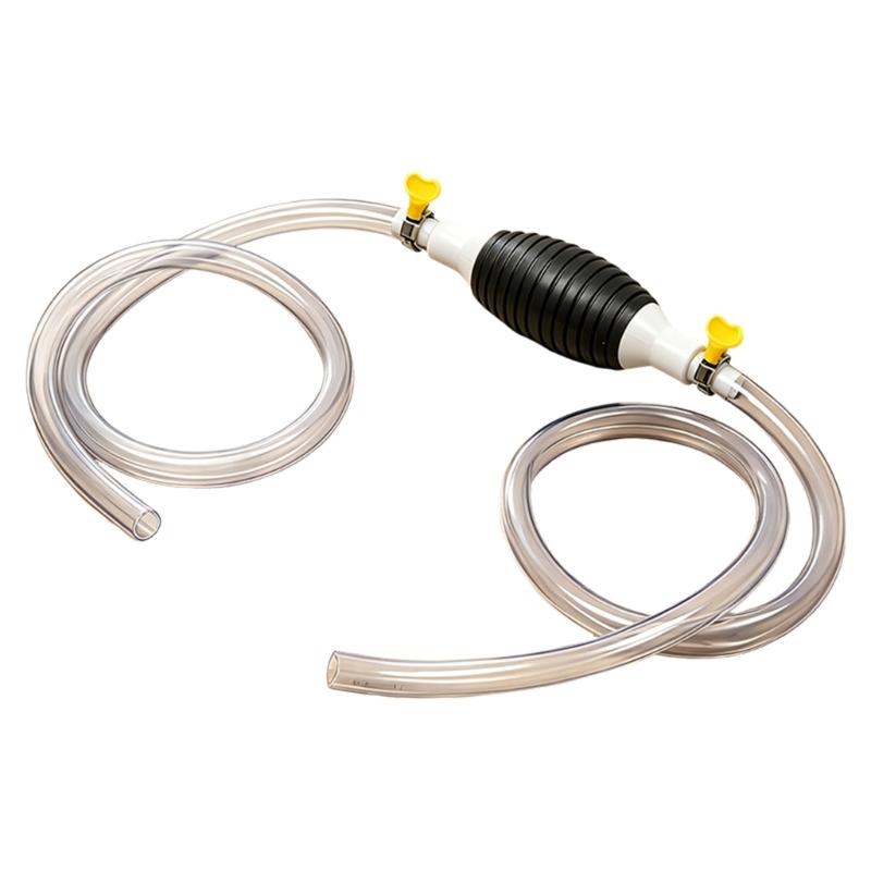 Hand Pump Manual Liquid Transfer Pump With Locking Valves Durability Rubber Bulb For Automotive Home Use