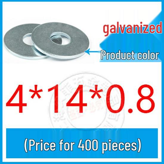 GB96-85 Carbon Steel Galvanized Thickened Oversized Flat Washer, Sizes M3-M20