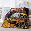 Harley-davidson Motorcycles Customize Your Name Blanket Lightweight Customizable Blanket Ultra-Soft Versatile for Home Decor Chair Seaside Office