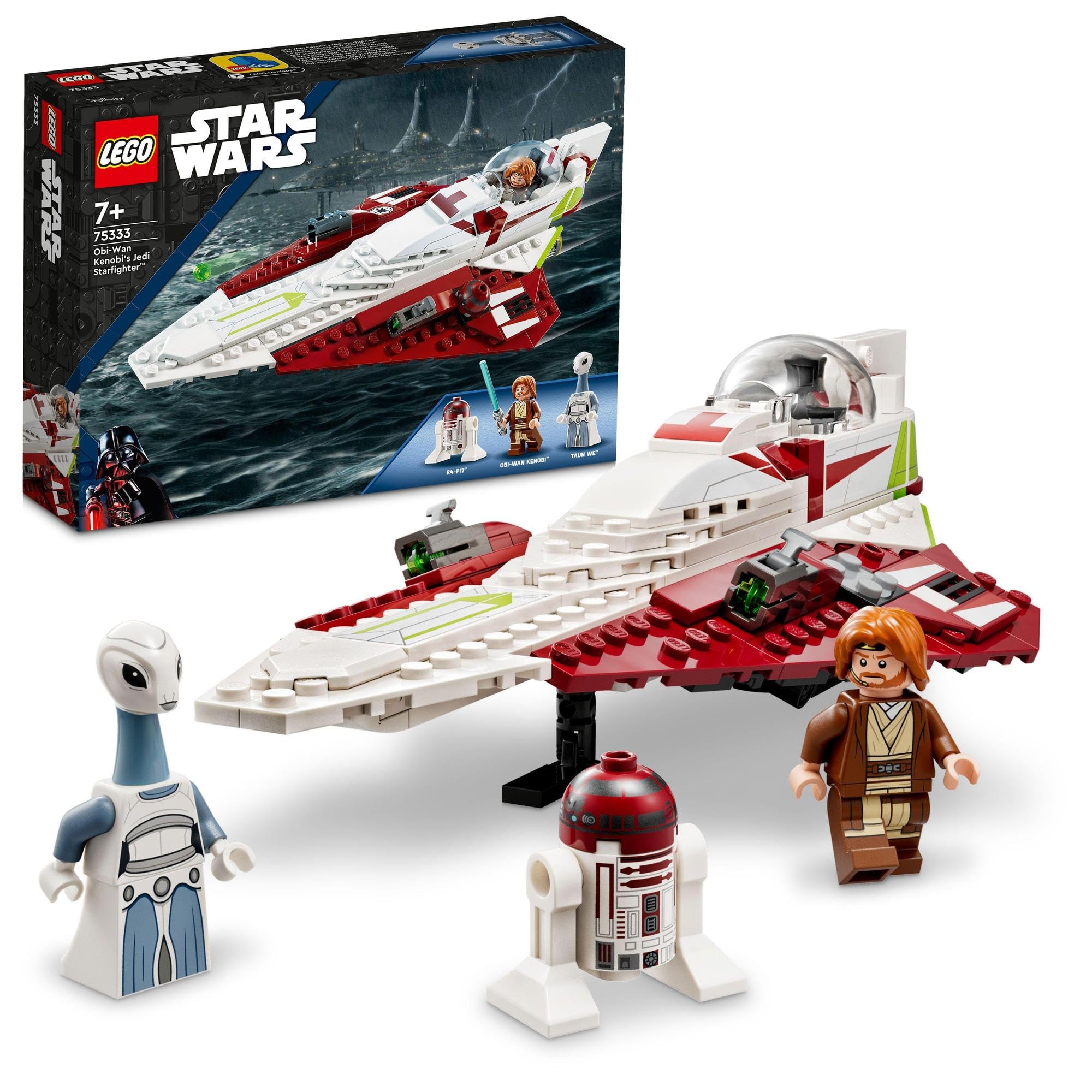 

LEGO Star Wars Звёздный истребитель джедая Оби-Вана Кеноби™ 75333 Игрушка, Строительные блоки, Подарок, Космос, Мальчики, Возраст 7 лет и старше