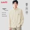 Baleno Men's Retro Corduroy Long-Sleeve Casual Shirt