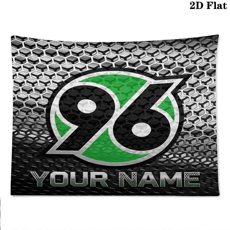 Hannover 96 Custom Name Wall Tapestry Aesthetic Wall Hanging Printed Fabric Blanket Decorative Tapestries for Bedroom Living Room Home Decor
