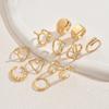 Wind Geometric Line Design Ring Jewelry Set Versatile High-end Ring Design Open Ring Women