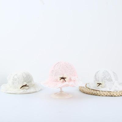 Frühlings- & Sommer-Spitzenbesatz Baby Sonnenschutz Eimerhut
