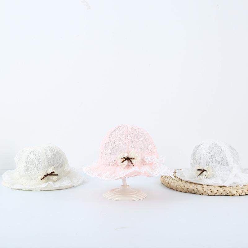 Frühlings- & Sommer-Spitzenbesatz Baby Sonnenschutz Eimerhut