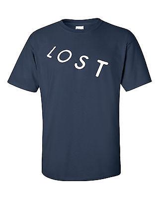 Herrenhemd Lost Cult tv-inspiriertes gestreiftes Hemd Herren Oberteil T-Shirts schwarzes T-Shirt Baumwoll-Stil Oberteil t
