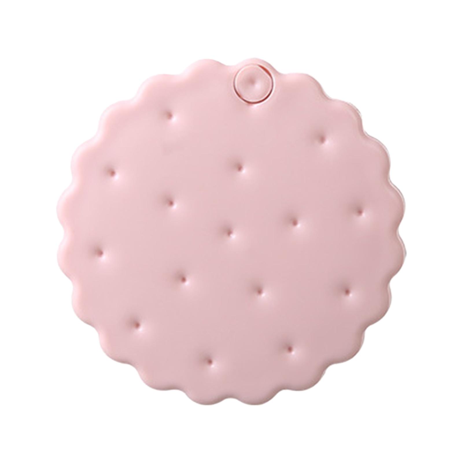 

Adorable Cookie Folding Mirror Mini Portable Pink/Yellow Makeup Mirror with Comb Cute Travel Pocker Mirror for Girls