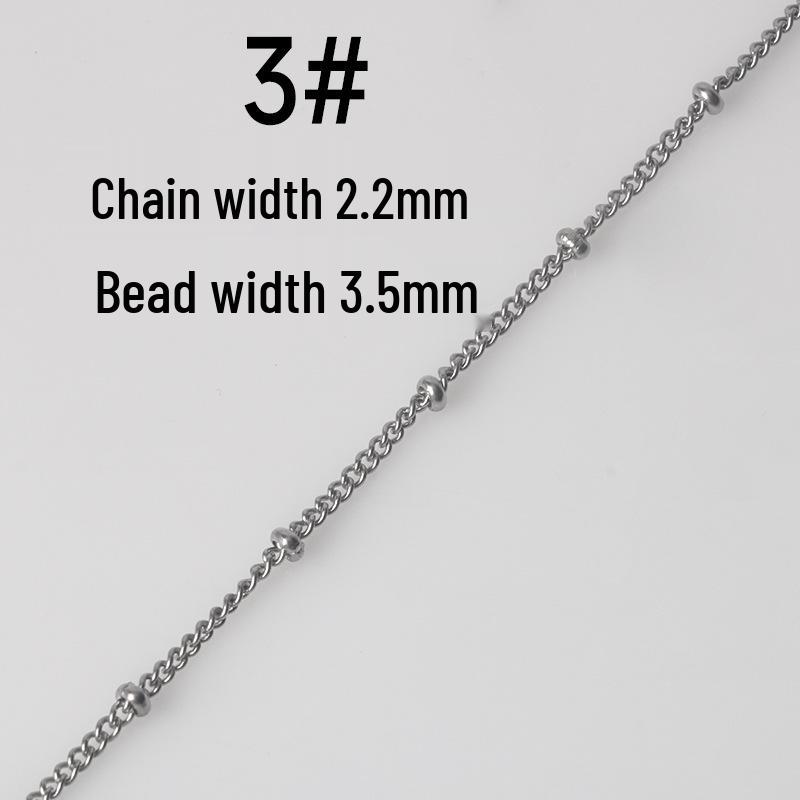 Titan Edelstahl O-Kettenarmband Halskette DIY Schmuckmaterialien