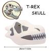 Fuzzy Fossils Plush Riceratops Skull Dinosaur Skull Plush Doll Pillow