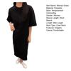 Women's Short Sleeve Midi Dress Summer Casual Round Neck Shirt Dress Loose Beach Shift