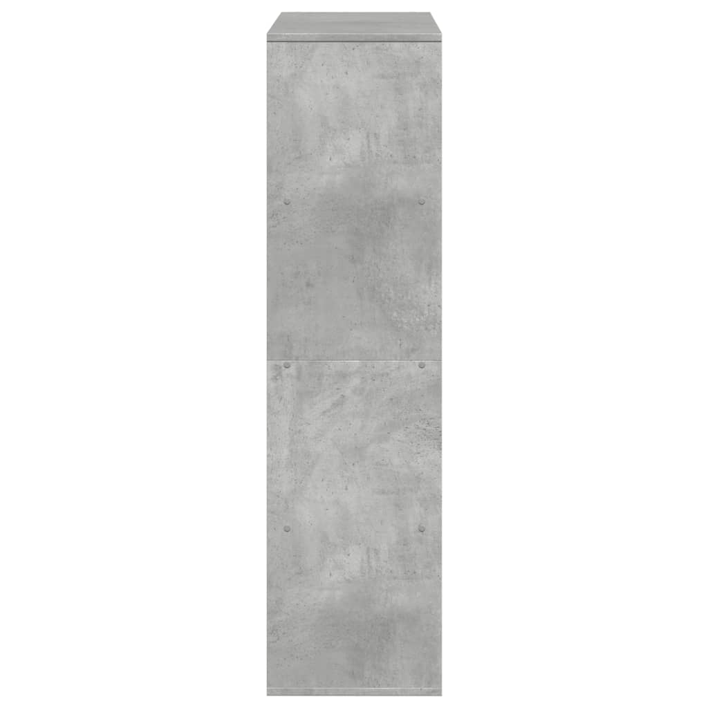 Bookshelf Concrete Grey 100 x 33 x 125.5 cm Engineered Wood