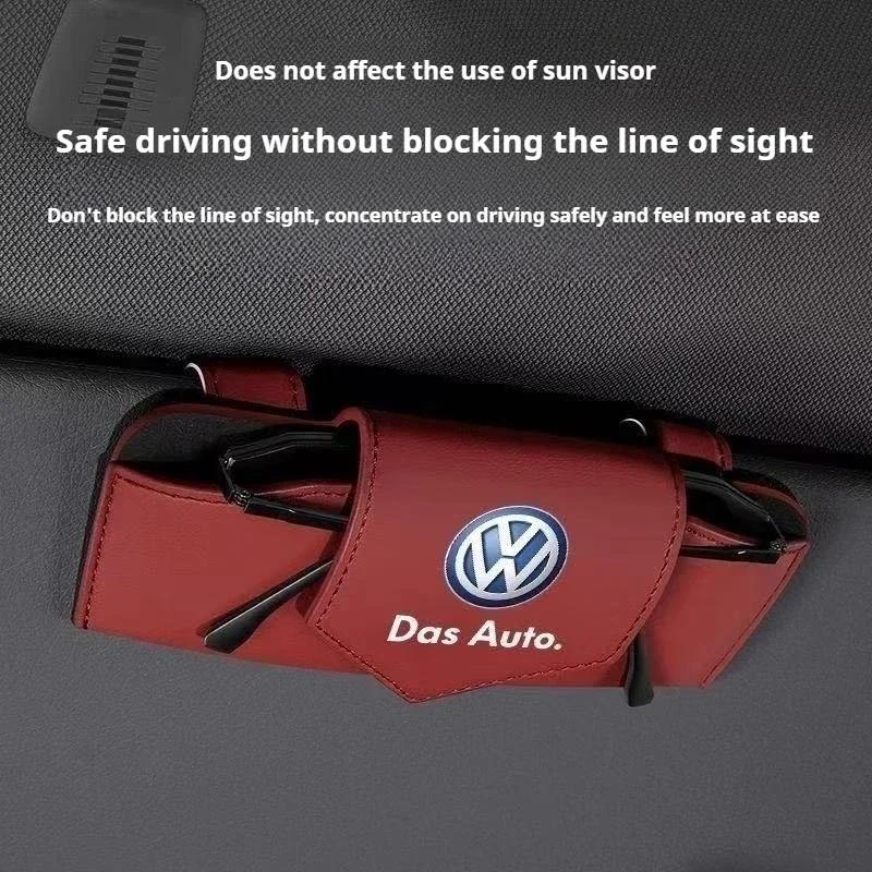 hijk1 ·Car Glasses Storage estuche para gafas de sol de coche,de cuero Pu For Volkswagen VW Passat Touran Golf 3 GTI Octavia Jetta