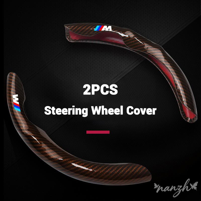 A pair Car Steering Wheel Cover Interior Anti-slip Sleeve Protector For BMW M X1 X2 X3 X5 X6 E46 E39 E90 E36E60 E34 E30 Keychain