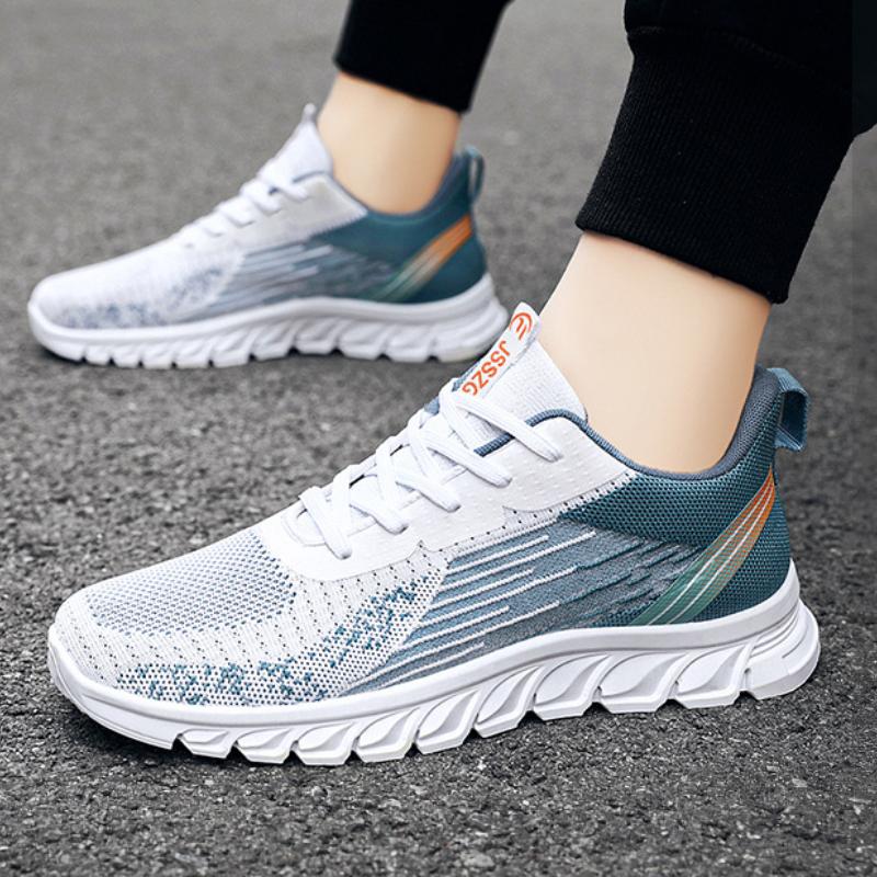 Men's Sneakers Mesh Male Vulcanized Shoes Breathable Comfortable Platform Shoes Lace Up Outdoor Men Running Shoes Trend