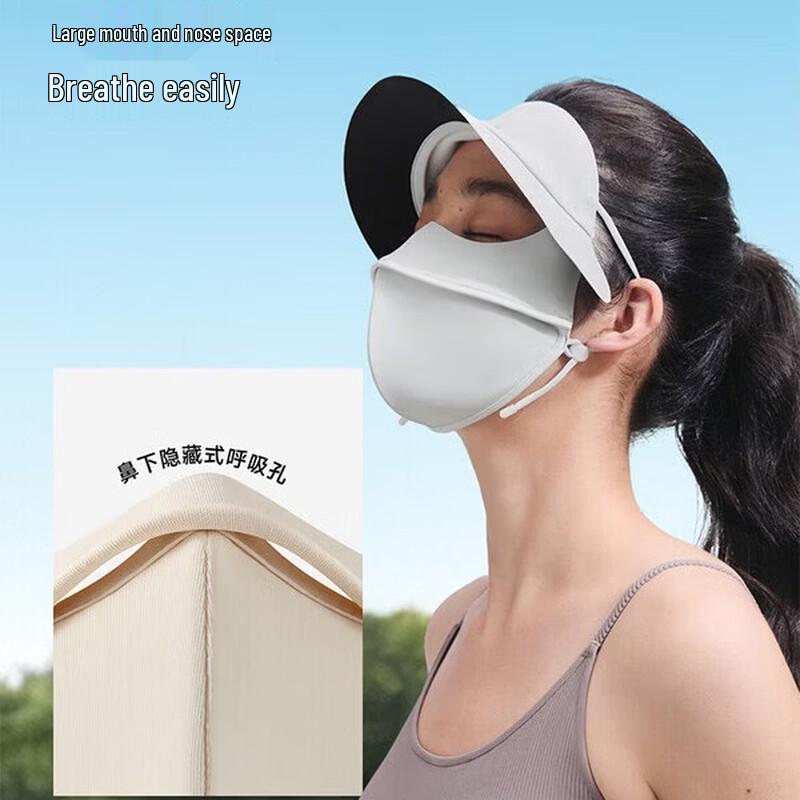 Beneunder Vollgesichts-Sonnenschutzmaske für Damen mit Schirm