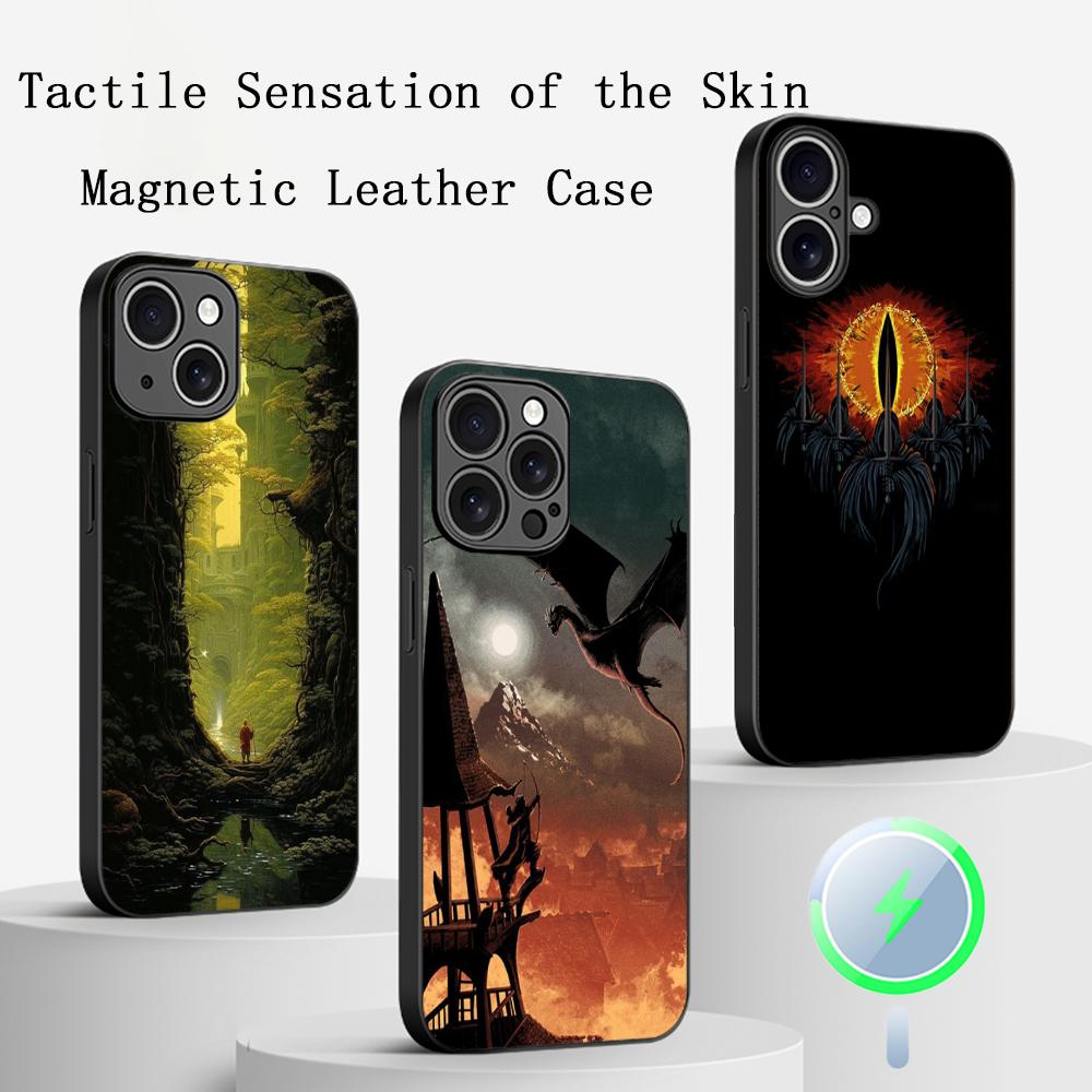 Lord R-rings Rohir-rim cool poster Phone Case For iPhone 17 16 15 14 13 12 Plus Pro Max High-end Luxury Magsafe Sheepskin