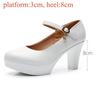 6 8 11 13cm Small Size 32-43 Comfortable Soft Leather Shoes Mary Janes 2025 Womens Block High Heels Shoes Dress Office Model Mom