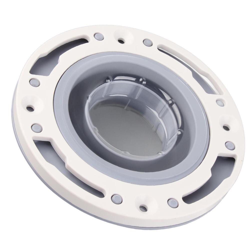 For 4in 5in 3in Pipe Toilet Flange ABS Silicone Material Toilet Flange Kit  Waste Pipe Connection