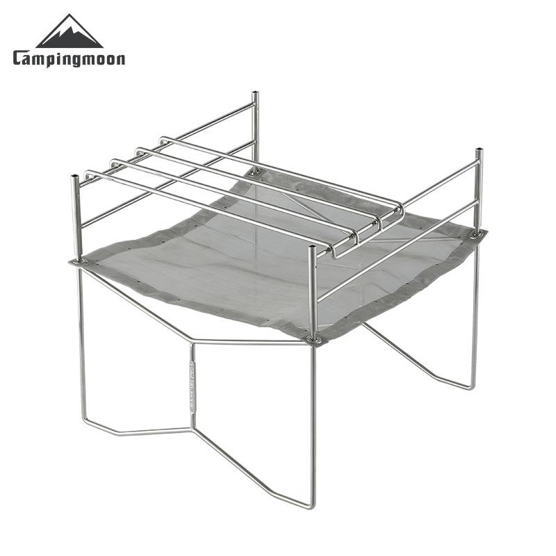 SOLO-202 Compact Stainless Steel Foldable Portable Camping Grill Fire Pit