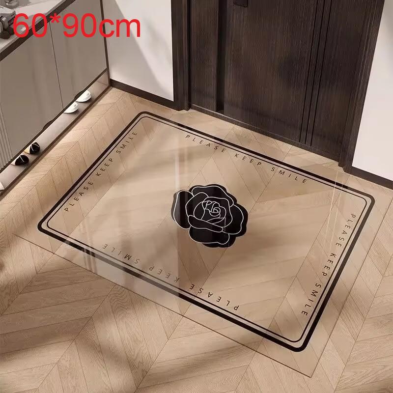 Cartoon Animal Pvc Door Mat With Waterwashable Surface For Home Entrance