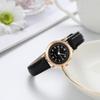Vintage Korean Style Womens Quartz Watch With Leather Strap For Casual Fashion