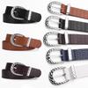 New Fashionable Crocodile-Print Buckle American-Style Belt; Trendy, Retro, Versatile, Niche PU Waist-Cinching Women’s Belt