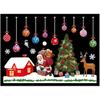 Christmas Window Stickers, Snow Flakes Stickers Christmas Window Decorations Window Clings Decal Wall Stickers, Glass Decal Mural New Year Christmas