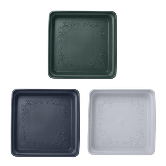 Plant Saucer Square High Density Plastic Drip Tray Indoor Outdoor Garden