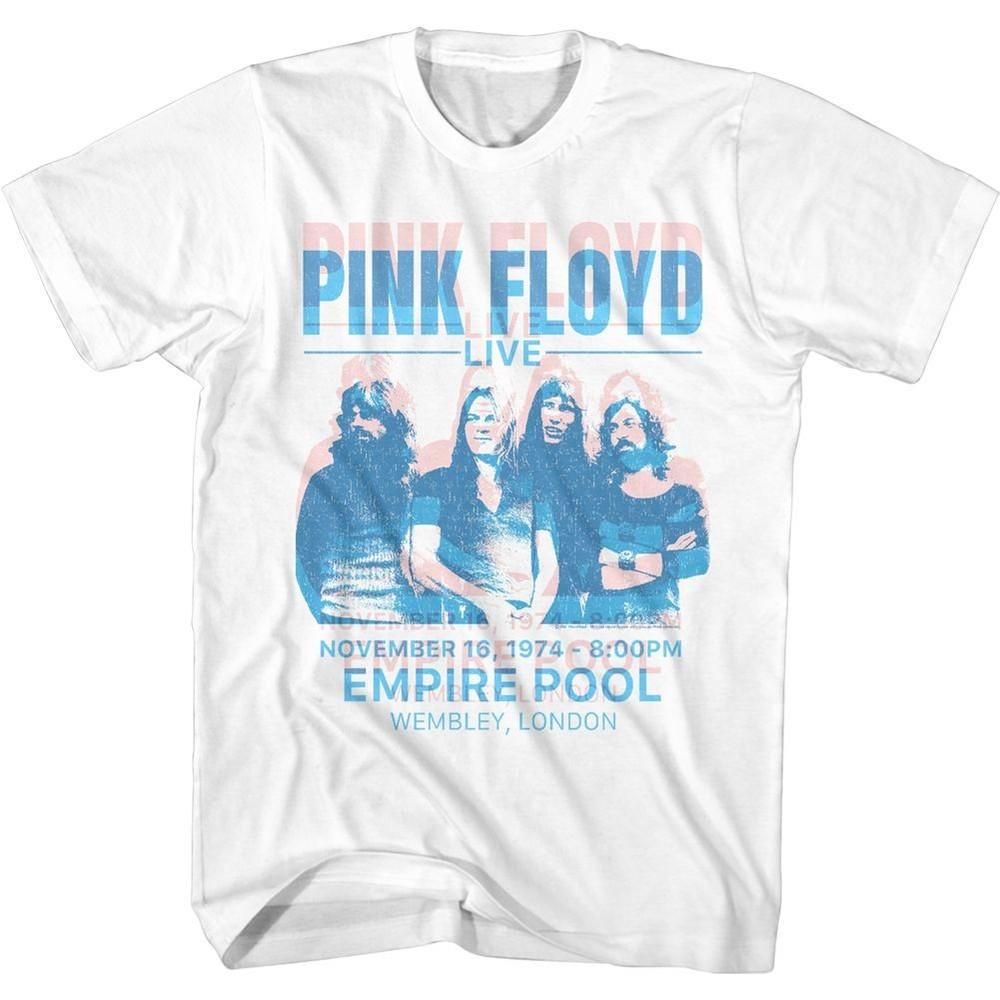 

Pink Floyd Empire Pool Live Double Print White Music Band Shirt Unisex T-Shirt M