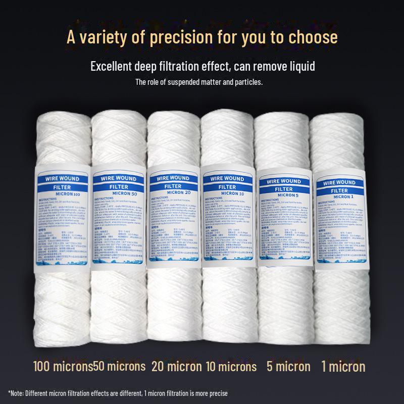 10-inch PP Cotton Wire Wound Filter Element for Electroplating & Pure Water PCB Equipment